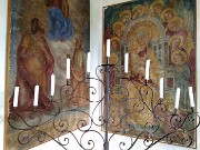 33 Particolare affreschi all'ingresso